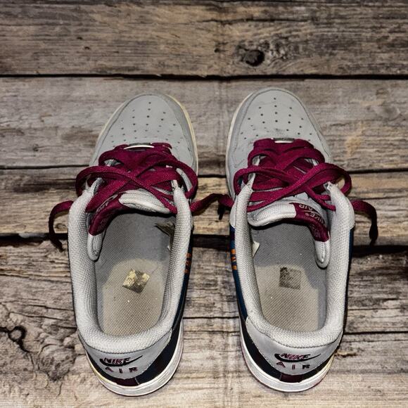 NIKE AIR FORCE 1 Low Tech Challenge Grey Magenta Shoes 488298-045 Mens Size 9 - Picture 5 of 13